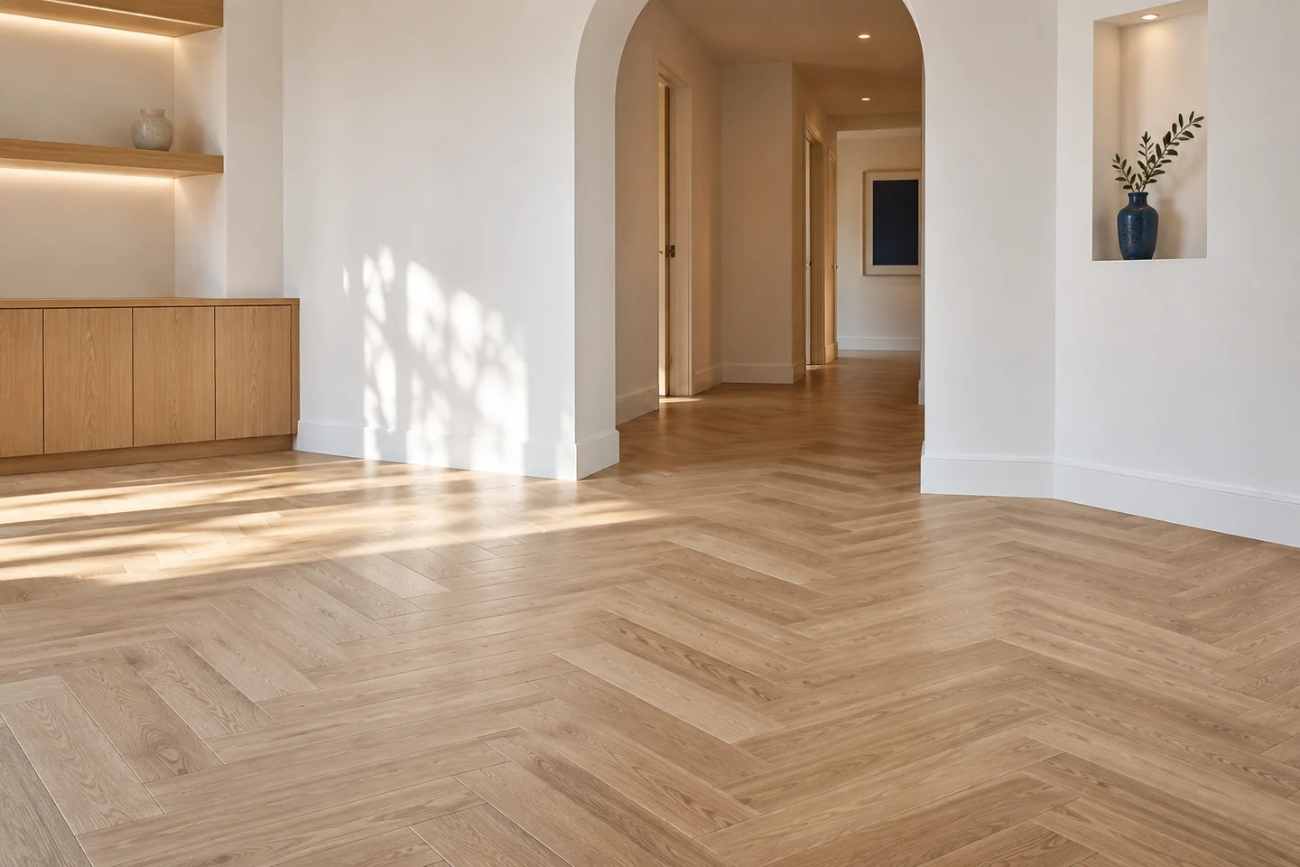 Interior luminoso de una vivienda recién reformada